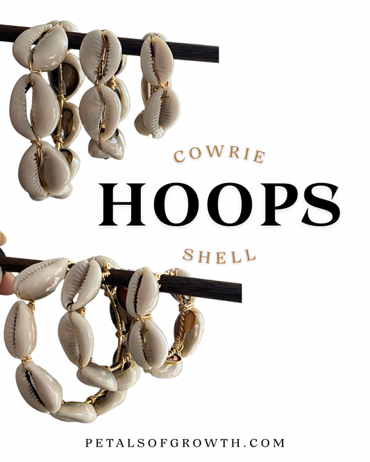 Cowrie Hoops